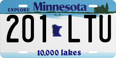 MN license plate 201LTU