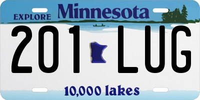 MN license plate 201LUG