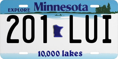 MN license plate 201LUI