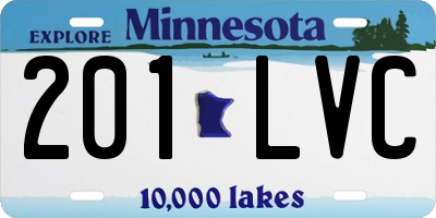 MN license plate 201LVC