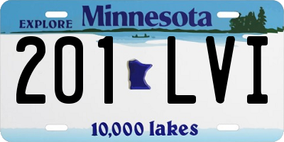 MN license plate 201LVI