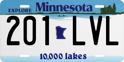 MN license plate 201LVL