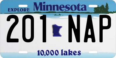 MN license plate 201NAP