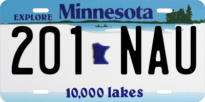 MN license plate 201NAU