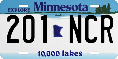 MN license plate 201NCR