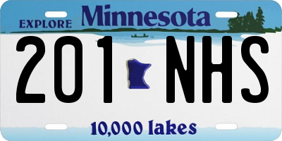 MN license plate 201NHS