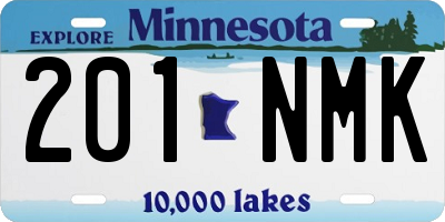 MN license plate 201NMK