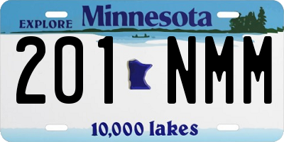 MN license plate 201NMM