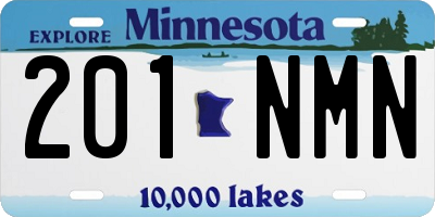 MN license plate 201NMN