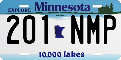 MN license plate 201NMP