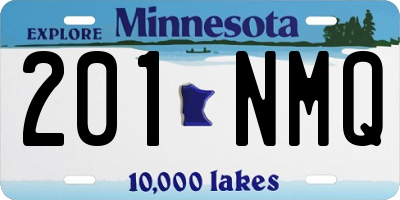 MN license plate 201NMQ