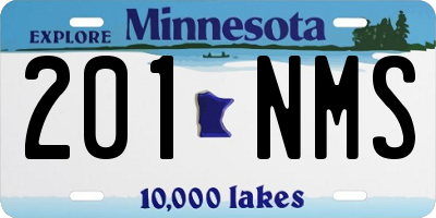 MN license plate 201NMS