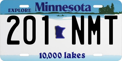 MN license plate 201NMT