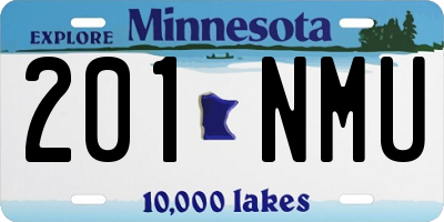 MN license plate 201NMU