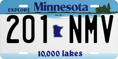 MN license plate 201NMV