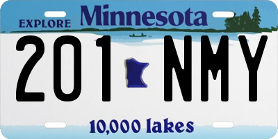 MN license plate 201NMY