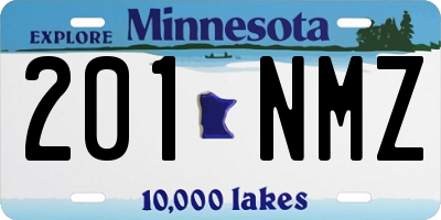 MN license plate 201NMZ