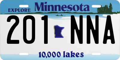 MN license plate 201NNA