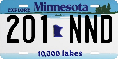 MN license plate 201NND