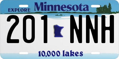 MN license plate 201NNH