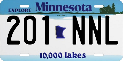 MN license plate 201NNL