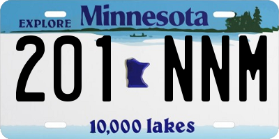 MN license plate 201NNM
