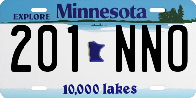 MN license plate 201NNO