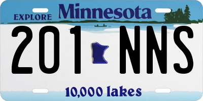 MN license plate 201NNS