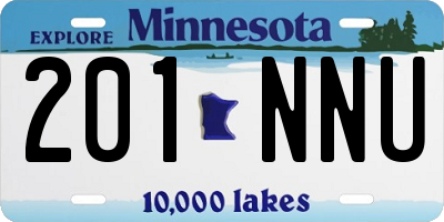 MN license plate 201NNU