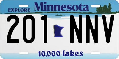 MN license plate 201NNV