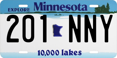 MN license plate 201NNY