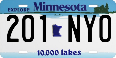 MN license plate 201NYO