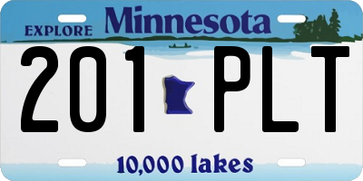 MN license plate 201PLT