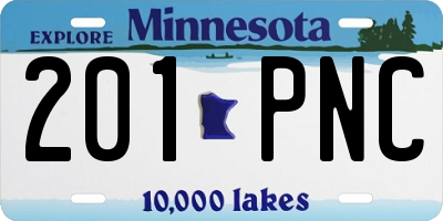 MN license plate 201PNC