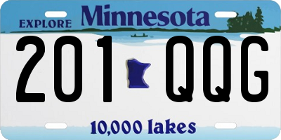 MN license plate 201QQG