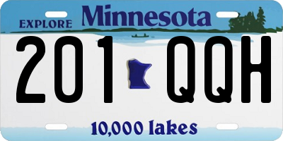 MN license plate 201QQH