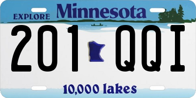 MN license plate 201QQI