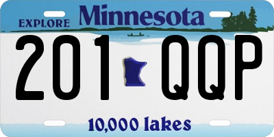 MN license plate 201QQP