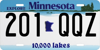 MN license plate 201QQZ