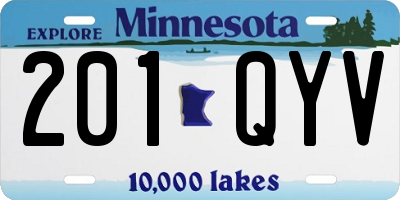 MN license plate 201QYV