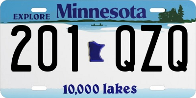 MN license plate 201QZQ