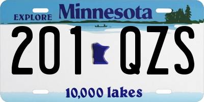 MN license plate 201QZS