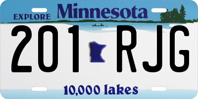 MN license plate 201RJG