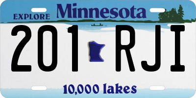 MN license plate 201RJI
