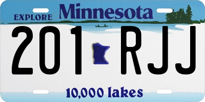 MN license plate 201RJJ