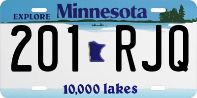 MN license plate 201RJQ