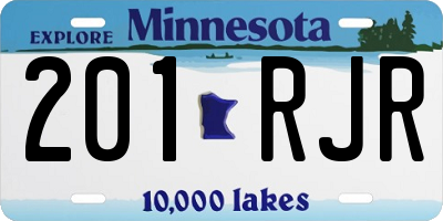 MN license plate 201RJR