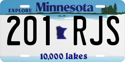 MN license plate 201RJS