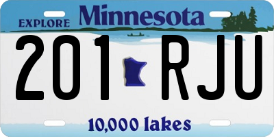 MN license plate 201RJU