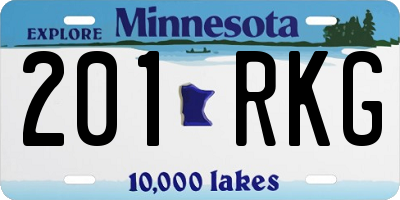 MN license plate 201RKG
